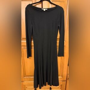 MICHAEL Michael Kors Black Long-Sleeve Fit & Flare Dress